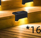 Solar outdoor courtyard lamp staircase wall lamp Aimak Store