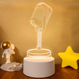 3D Light Colorful Touch Remote Control LED Visual Light 3D Small Table Lamp Aimak Store