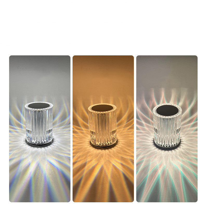 Crystal Lamp Acrylic Creative Lines Small Night Lamp Aimak Store