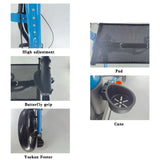 DARUPSUN Foldable Rollator Walker with 6 levels of Adjustable Seat 8 Wheels Compact Lightweight Mobility Walking Aid Aimak Store