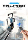Roreta 2023 NEW Gimbal Stabilizer Selfie Stick Foldable Wireless Tripod with Bluetooth Shutter Monopod for IOS Android Aimak Store