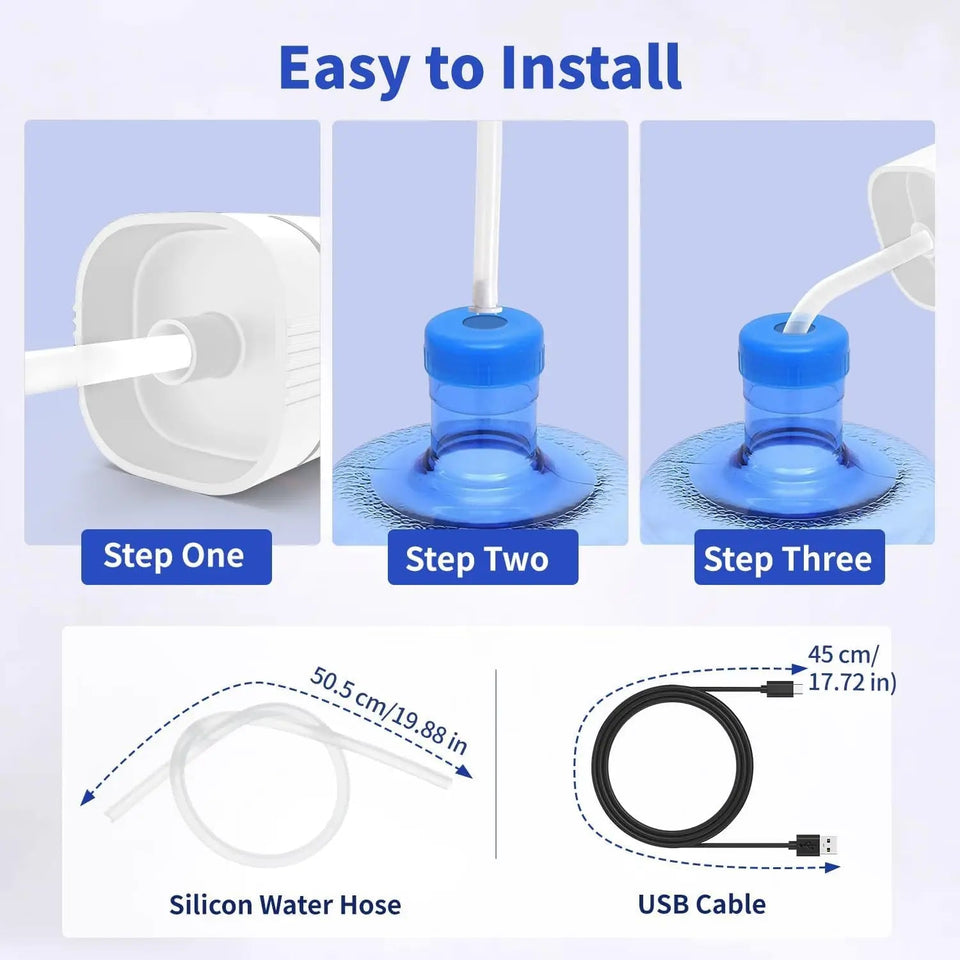 Water Bottle Pump for 5 Gallon Water Bottle Dispenser Pump Automatic Drinking Water Pump Portable Electric Water Dispenser Aimak Store