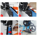 DARUPSUN Foldable Rollator Walker with 6 levels of Adjustable Seat 8 Wheels Compact Lightweight Mobility Walking Aid Aimak Store