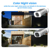 ANRAN 2K Wifi Solar Camera PIR Detect 3MP Outdoor Surveillance Solar Powered Camera Security Protection Rechargeable Battery Aimak Store