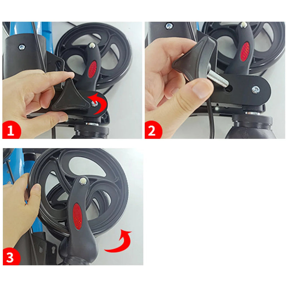 DARUPSUN Foldable Rollator Walker with 6 levels of Adjustable Seat 8 Wheels Compact Lightweight Mobility Walking Aid Aimak Store