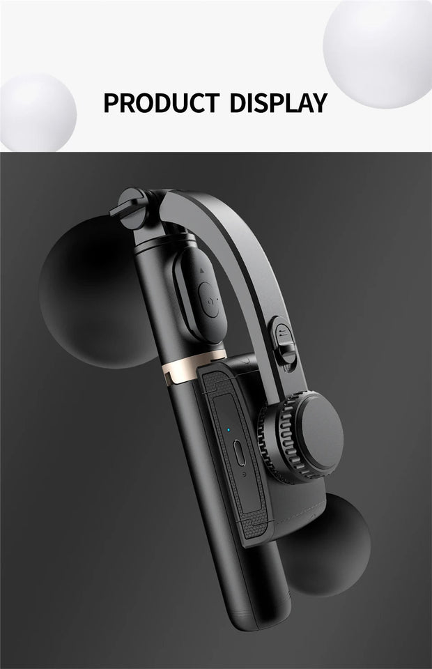 Roreta 2023 NEW Gimbal Stabilizer Selfie Stick Foldable Wireless Tripod with Bluetooth Shutter Monopod for IOS Android Aimak Store