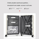 New Front Opening Suitcase Cabin Trolley Case 20/24/26/28 inch Aluminum Frame Large Capacity Luggage usb Charging TSA Lock Aimak Store