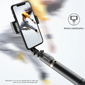 Roreta 2023 NEW Gimbal Stabilizer Selfie Stick Foldable Wireless Tripod with Bluetooth Shutter Monopod for IOS Android Aimak Store