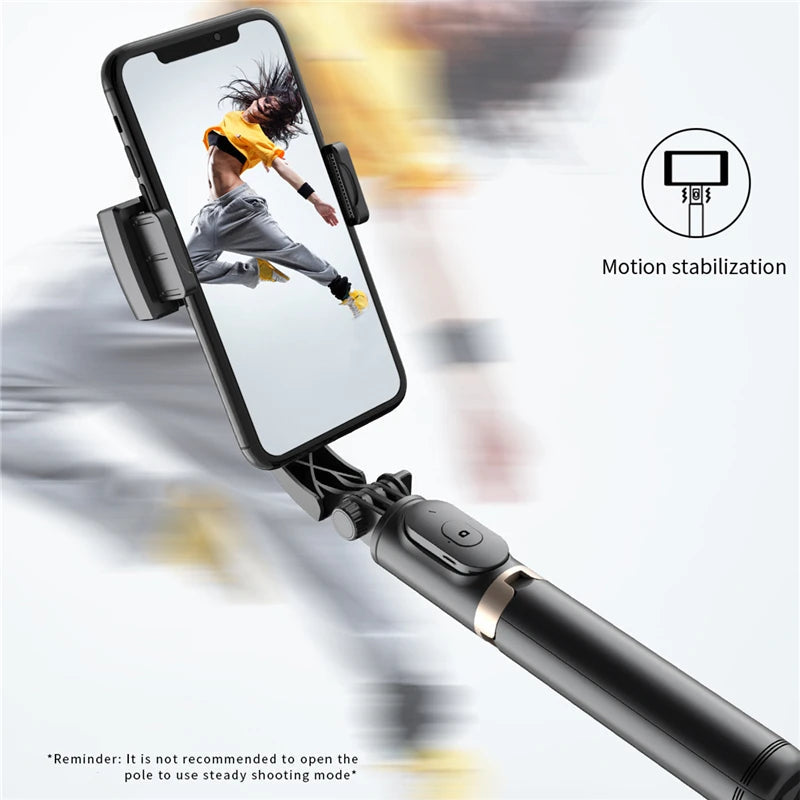 Roreta 2023 NEW Gimbal Stabilizer Selfie Stick Foldable Wireless Tripod with Bluetooth Shutter Monopod for IOS Android Aimak Store