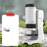 60-200X Children Microscope Pocket Microscope with LED Portable High Definition Science Microscope Outdoor Pocket Kid Microscope Aimak Store