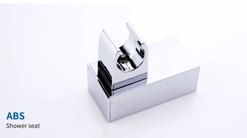 High Quality Bathroom Square ABS in Chrome Bathroom High Pressure Hand Shower Set With Shower & Hose Bathroom Accessories Aimak Store