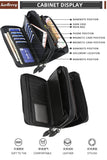 New Men Wallets Large Capacity Cell Phone Pocket Double Zipper Clutch Bag Passcard  Male Business Purse Aimak Store