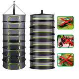 2-8 Layers Drying Net For Herbs Fish Hanging Basket Folding Dry Rack Herb Vegetable Dryer Bag Mesh Flowers Buds Plants Organizer Aimak Store