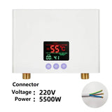 110-220AC Instant ElectricTankless Water Heater Hot Instantaneous Water Heater System for Kitchen Bathroom with remote control Aimak Store
