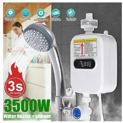 Heater for home Electric Tankless 3500W Mini Instant Hot Water Heater Kitchen Faucet Tap Heating 3 Seconds Instant Heating