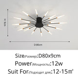 QIYIMEI Modern Ceiling Lights LED Luster Indoor Lighting For Bedroom Hall Living Kids Room Acrylic Lamps Fixture Frame 175-260V Aimak Store