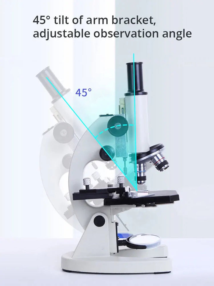 40-6000X HD Optical Biological Microscope High Magnification With Abbe condenser Middle school university Lab Teaching Microsco Aimak Store
