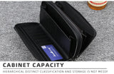 New Men Wallets Large Capacity Cell Phone Pocket Double Zipper Clutch Bag Passcard  Male Business Purse Aimak Store