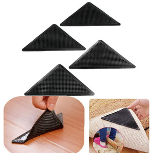 4pcs/Set Reusable Washable Rug Carpet Mat Grippers Non Slip Silicone Grip For Home Bath Living Room Aimak Store