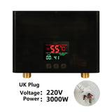 110-220AC Instant ElectricTankless Water Heater Hot Instantaneous Water Heater System for Kitchen Bathroom with remote control Aimak Store