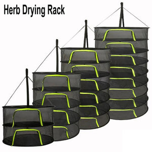 2-8 Layers Drying Net For Herbs Fish Hanging Basket Folding Dry Rack Herb Vegetable Dryer Bag Mesh Flowers Buds Plants Organizer Aimak Store