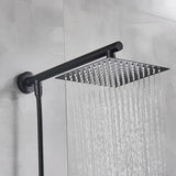 8/10/12 Inch Ultra-thin Wall Mount Rainfall Shower Head With 16inch Stainless Steel Shower Arm 150cm ABS Hose Bathroom Hardware Aimak Store