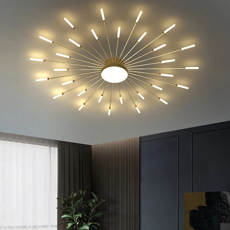 QIYIMEI Modern Ceiling Lights LED Luster Indoor Lighting For Bedroom Hall Living Kids Room Acrylic Lamps Fixture Frame 175-260V Aimak Store