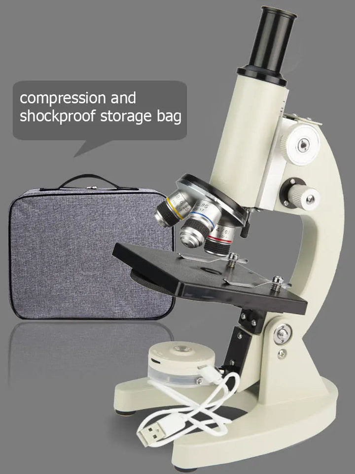 40-6000X HD Optical Biological Microscope High Magnification With Abbe condenser Middle school university Lab Teaching Microsco Aimak Store