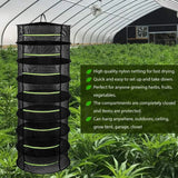 2-8 Layers Drying Net For Herbs Fish Hanging Basket Folding Dry Rack Herb Vegetable Dryer Bag Mesh Flowers Buds Plants Organizer Aimak Store