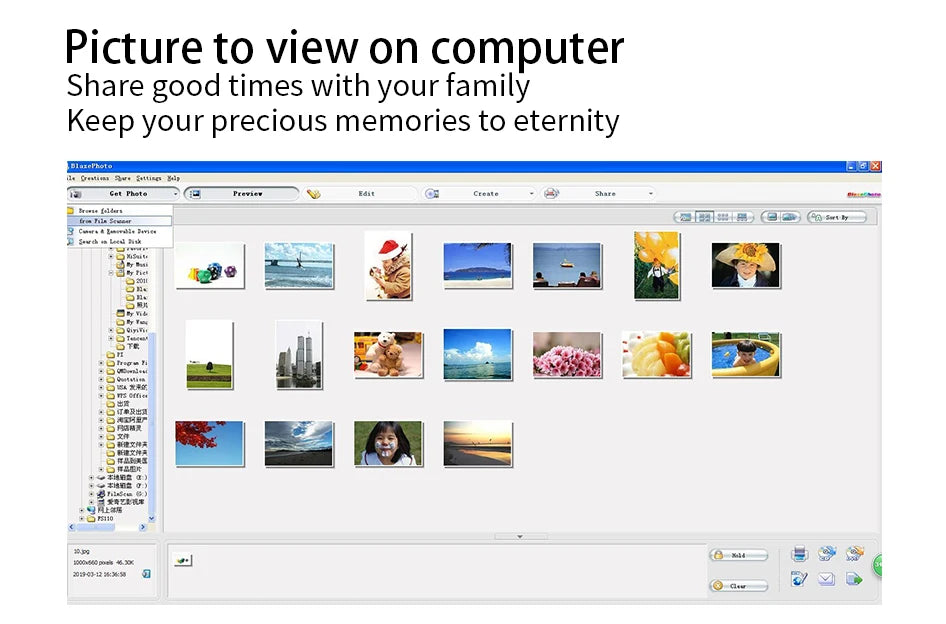 Slide Scanner 35mm Negative Film Scanners 135 Slide and Film Converter 17.9 MP Moive Scaner to Digital Converter Photo Scanners Aimak Store
