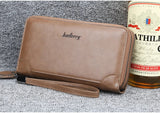New Men Wallets Large Capacity Cell Phone Pocket Double Zipper Clutch Bag Passcard  Male Business Purse Aimak Store