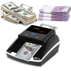 Bisofice Portable Mini Money Counter Counterfeit Bill Detector Automatic Money Detection By UV MG IR Image Paper Quality Size Aimak Store