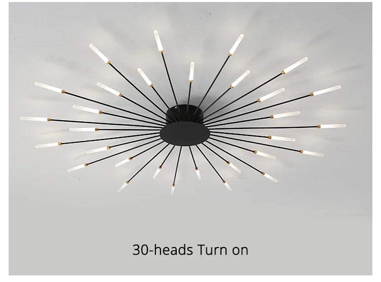 QIYIMEI Modern Ceiling Lights LED Luster Indoor Lighting For Bedroom Hall Living Kids Room Acrylic Lamps Fixture Frame 175-260V Aimak Store