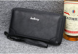 New Men Wallets Large Capacity Cell Phone Pocket Double Zipper Clutch Bag Passcard  Male Business Purse Aimak Store