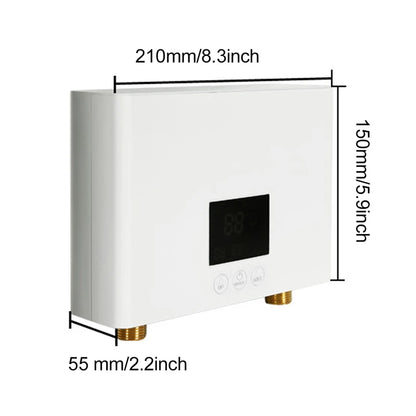 110-220AC Instant ElectricTankless Water Heater Hot Instantaneous Water Heater System for Kitchen Bathroom with remote control