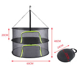 2-8 Layers Drying Net For Herbs Fish Hanging Basket Folding Dry Rack Herb Vegetable Dryer Bag Mesh Flowers Buds Plants Organizer Aimak Store