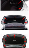 SEAMETAL Car Door Seal Strip Rubber Double Layer Sealing Protector Soundproof Waterproof Weather Strips for Car Door Hood Trunk Aimak Store