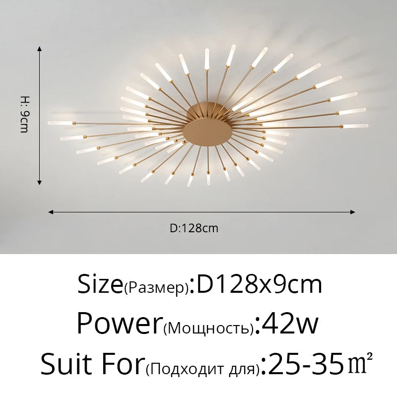 QIYIMEI Modern Ceiling Lights LED Luster Indoor Lighting For Bedroom Hall Living Kids Room Acrylic Lamps Fixture Frame 175-260V Aimak Store