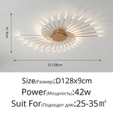 QIYIMEI Modern Ceiling Lights LED Luster Indoor Lighting For Bedroom Hall Living Kids Room Acrylic Lamps Fixture Frame 175-260V Aimak Store
