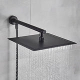 8/10/12 Inch Ultra-thin Wall Mount Rainfall Shower Head With 16inch Stainless Steel Shower Arm 150cm ABS Hose Bathroom Hardware Aimak Store