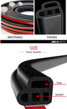 SEAMETAL Car Door Seal Strip Rubber Double Layer Sealing Protector Soundproof Waterproof Weather Strips for Car Door Hood Trunk Aimak Store