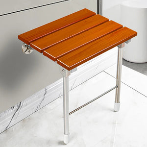 Wall Mounted Solid Wood Folding Stool Bathroom And Shower Chair Porch Shoe Changing Stool Relaxation Bathroom Folding Chair Aimak Store