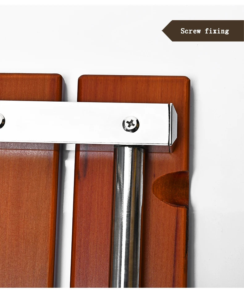 Wall Mounted Solid Wood Folding Stool Bathroom And Shower Chair Porch Shoe Changing Stool Relaxation Bathroom Folding Chair Aimak Store