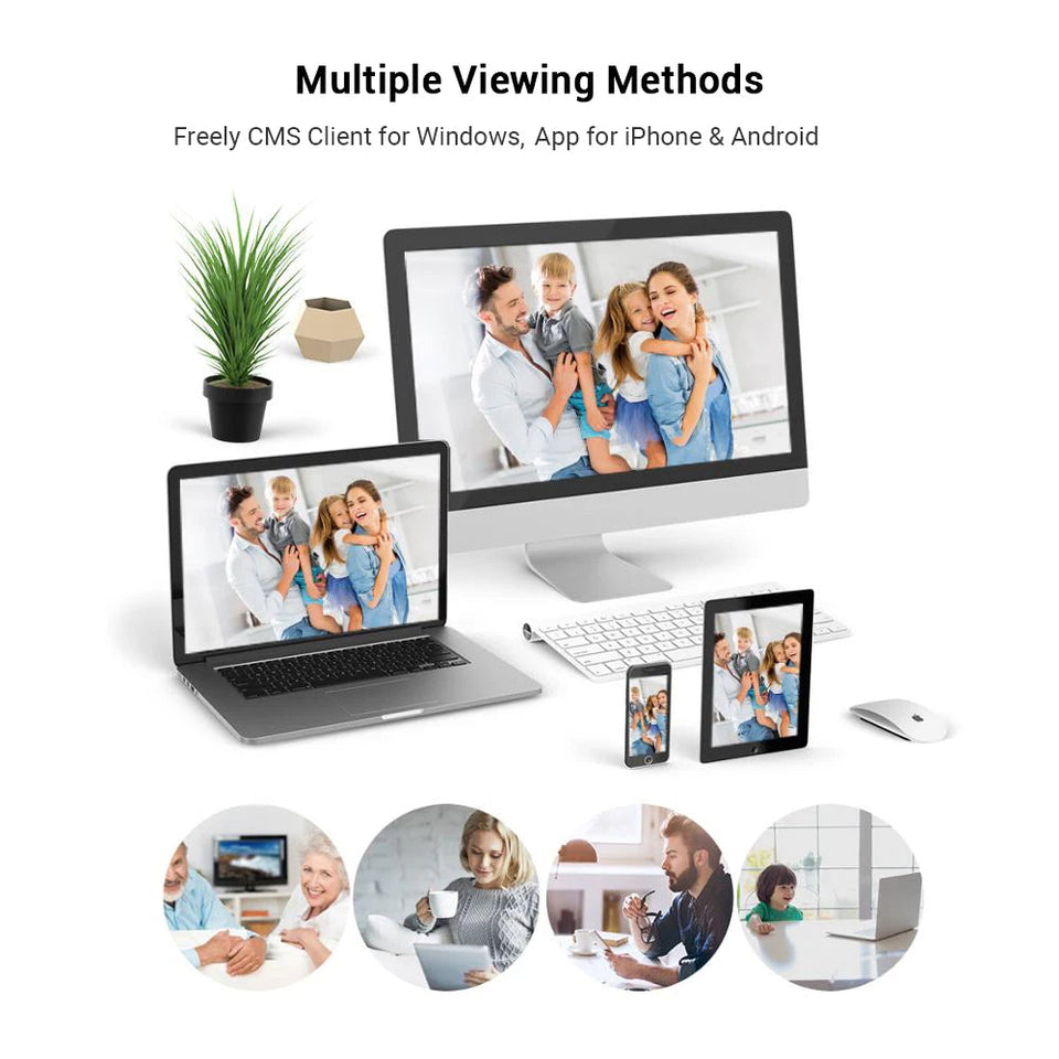 4K 8MP IP Camera 5MP Waterproof Outdoor Camera Face Detection Two Way Audio Color Nightvision Home Surveillance XMeye H.265 Aimak Store