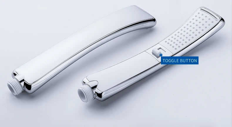 High Quality Bathroom Square ABS in Chrome Bathroom High Pressure Hand Shower Set With Shower & Hose Bathroom Accessories Aimak Store