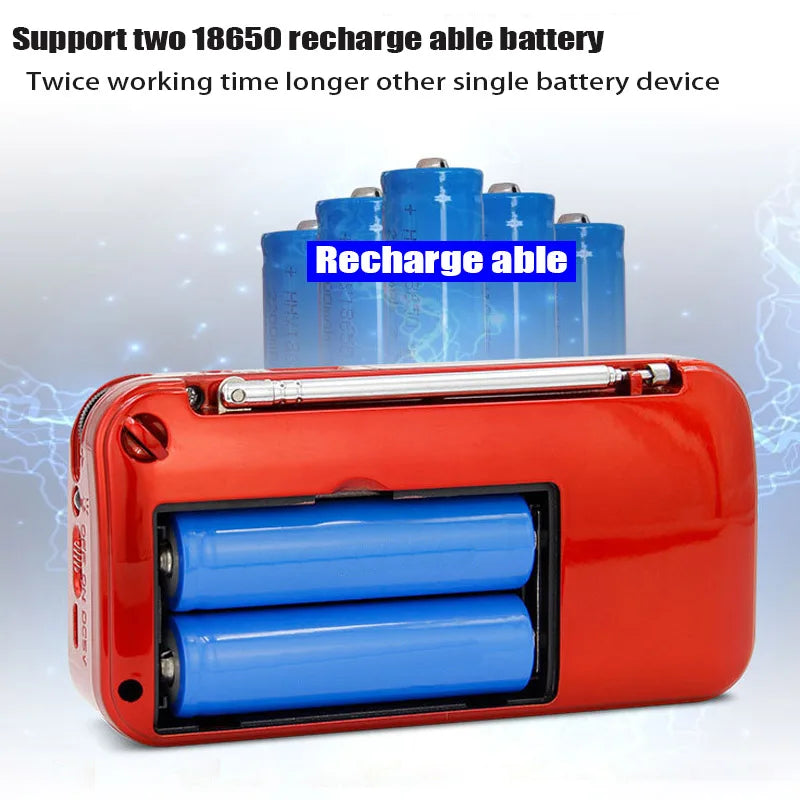 C 803 Portable Bluetooth Speaker FM Radio Receiver USB TF MP3 Player With LED Flashlight Support 2 Rechargeable 18650 Battery Aimak Store