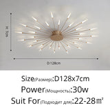 QIYIMEI Modern Ceiling Lights LED Luster Indoor Lighting For Bedroom Hall Living Kids Room Acrylic Lamps Fixture Frame 175-260V Aimak Store