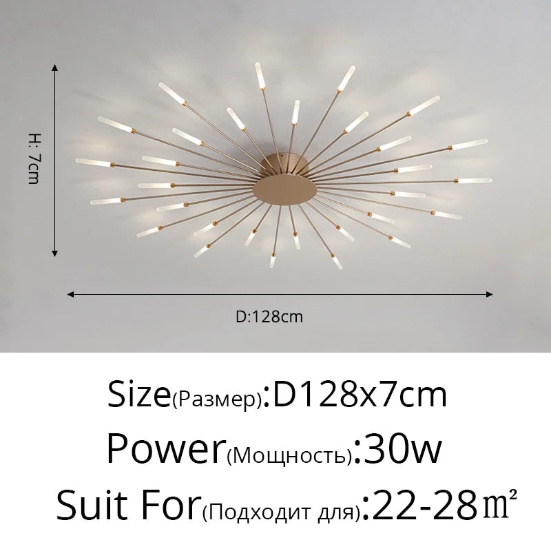 QIYIMEI Modern Ceiling Lights LED Luster Indoor Lighting For Bedroom Hall Living Kids Room Acrylic Lamps Fixture Frame 175-260V Aimak Store