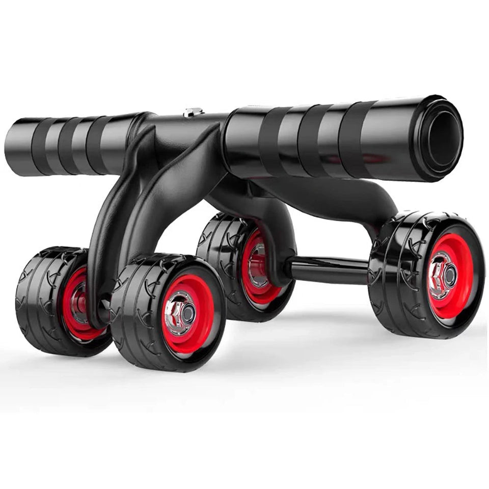 4-Wheel Abdominal Roller Muscle Trainer Home Fitness Ab Rollers Workout Aimak Store