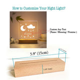 Drop Shipping Personalized Nightlight USB LED Customized Name 3D Lamp  Decoration Bedroom Toys Birthday For Baby Children Gift Aimak Store